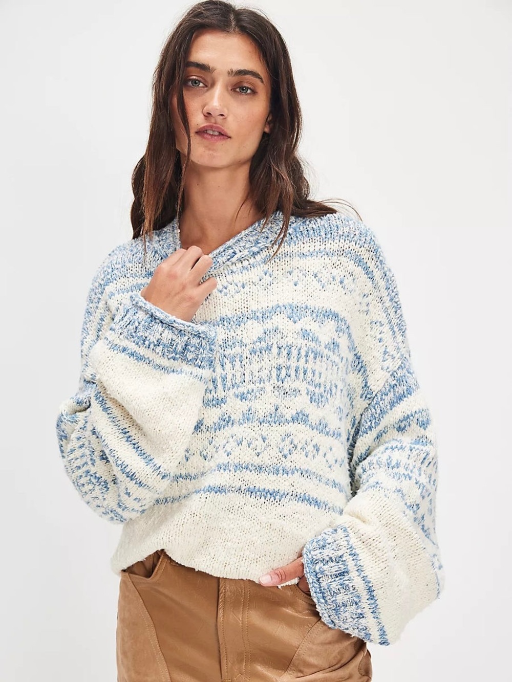 Free People Dani Pattern Sweater NWT